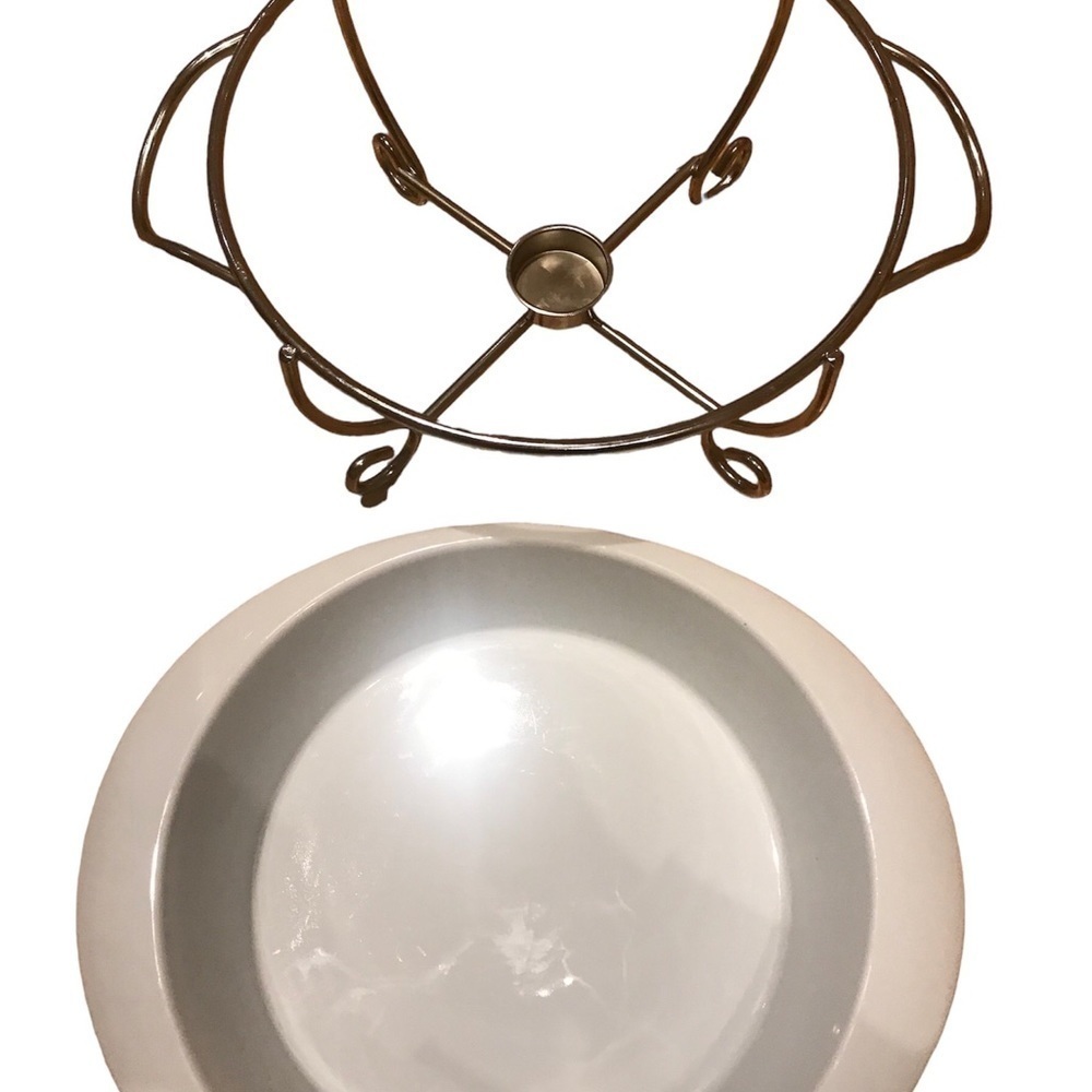 Portelan Chafing Dish Buffet Set,  white Finish Chafing Dish, Nwot​​​​​​​​​​​​